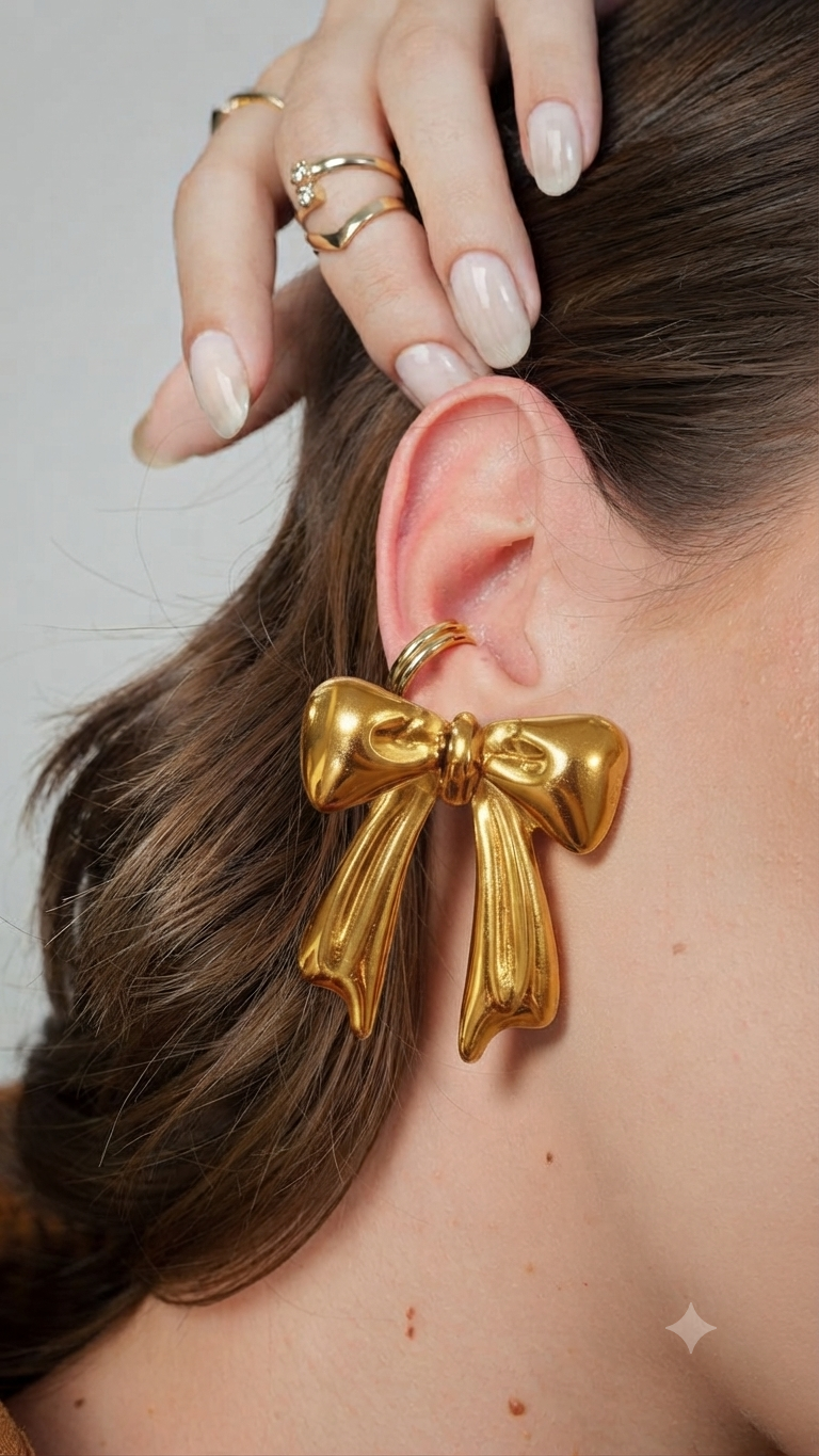 Chunky Bow Earrings