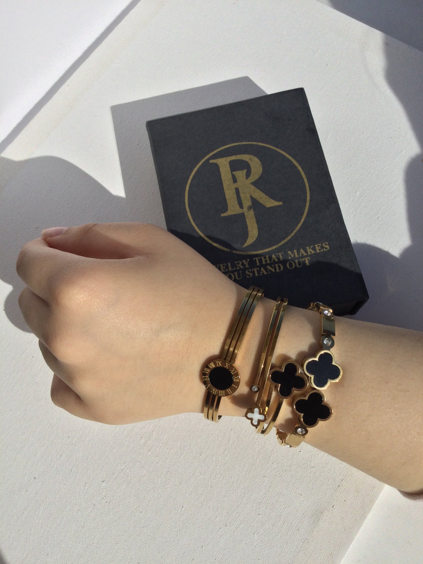 Stack of 3 Gold Bangles