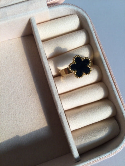 Black Clover Ring - Rounded
