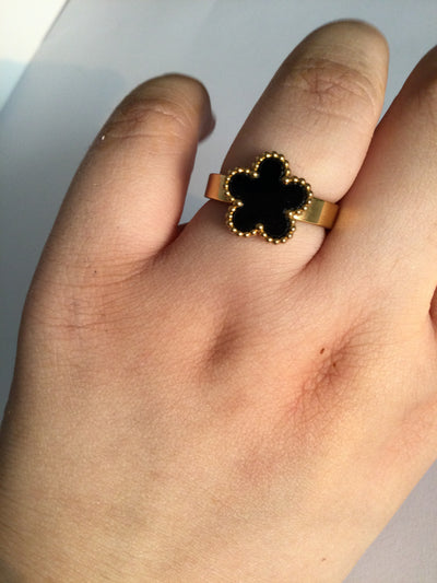Black Clover Ring - Rounded