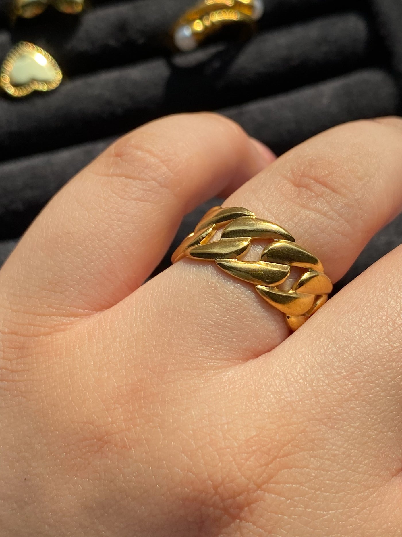 Demure - 18k Gold Plated Waterproof Ring
