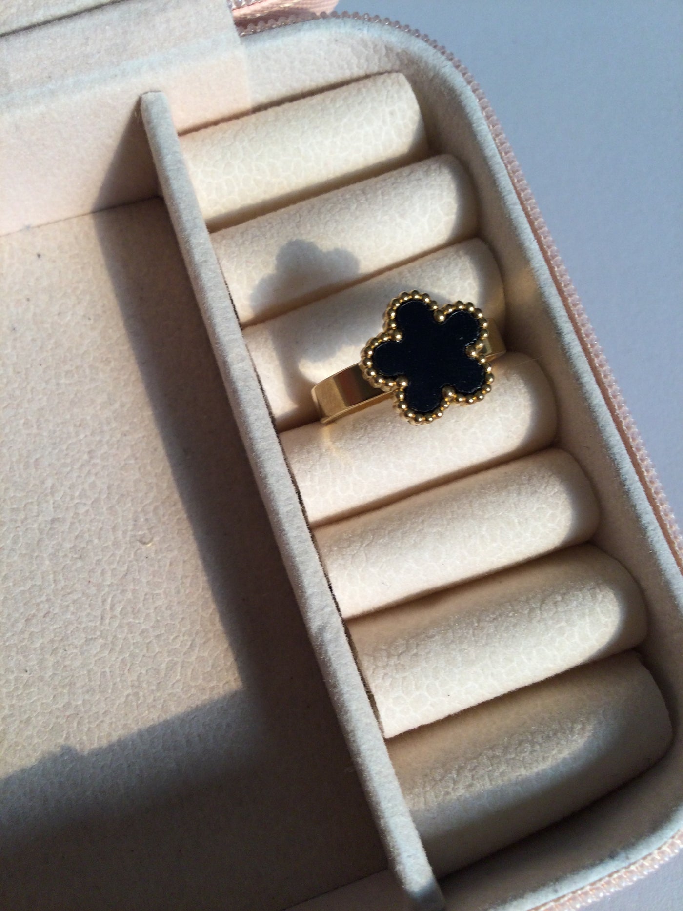 Black Clover Ring - Rounded