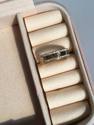 Serene Band - 18k Gold Plated Anyi Tarnish Waterproof Premium Ring Band