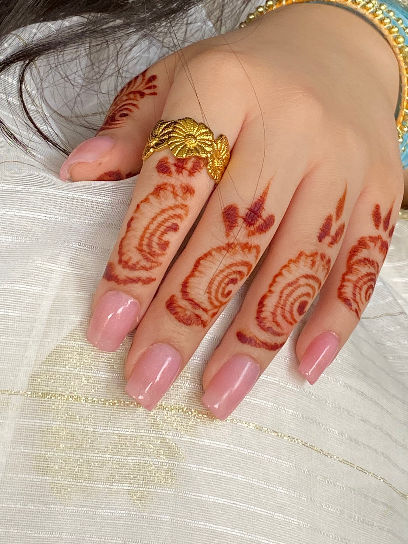 Florals - Gold Plated Adjustable Ring