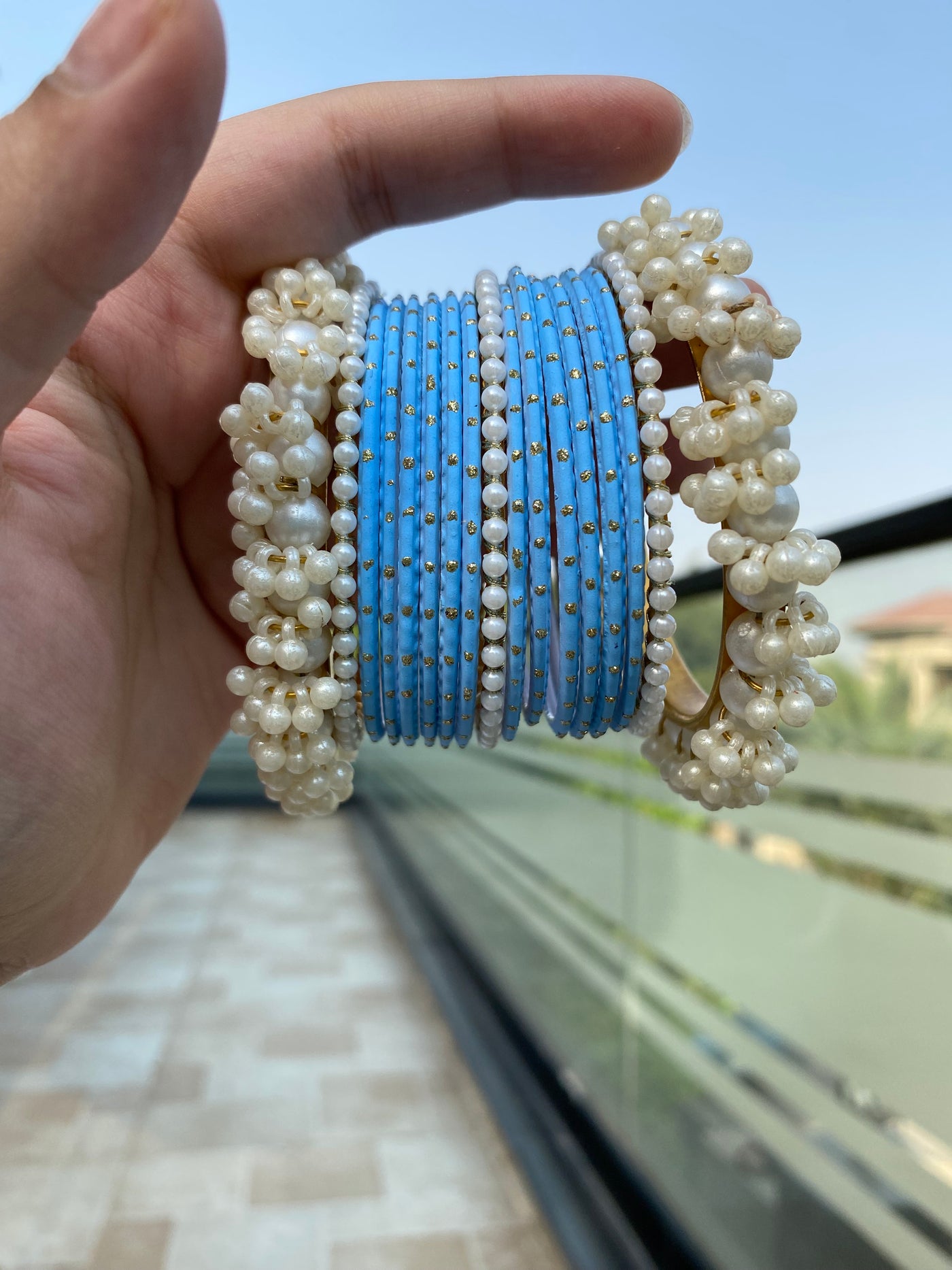 Pastel Blue Bangles