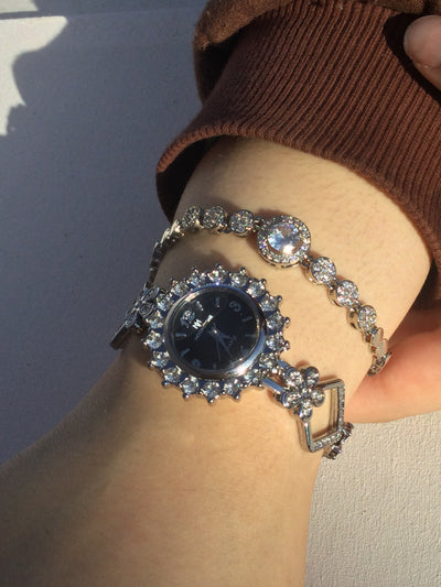 Silver Festive Watch Stack