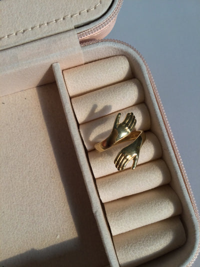 Hug Ring - Gold Plated Waterproof Anti Tarnish Adjustable