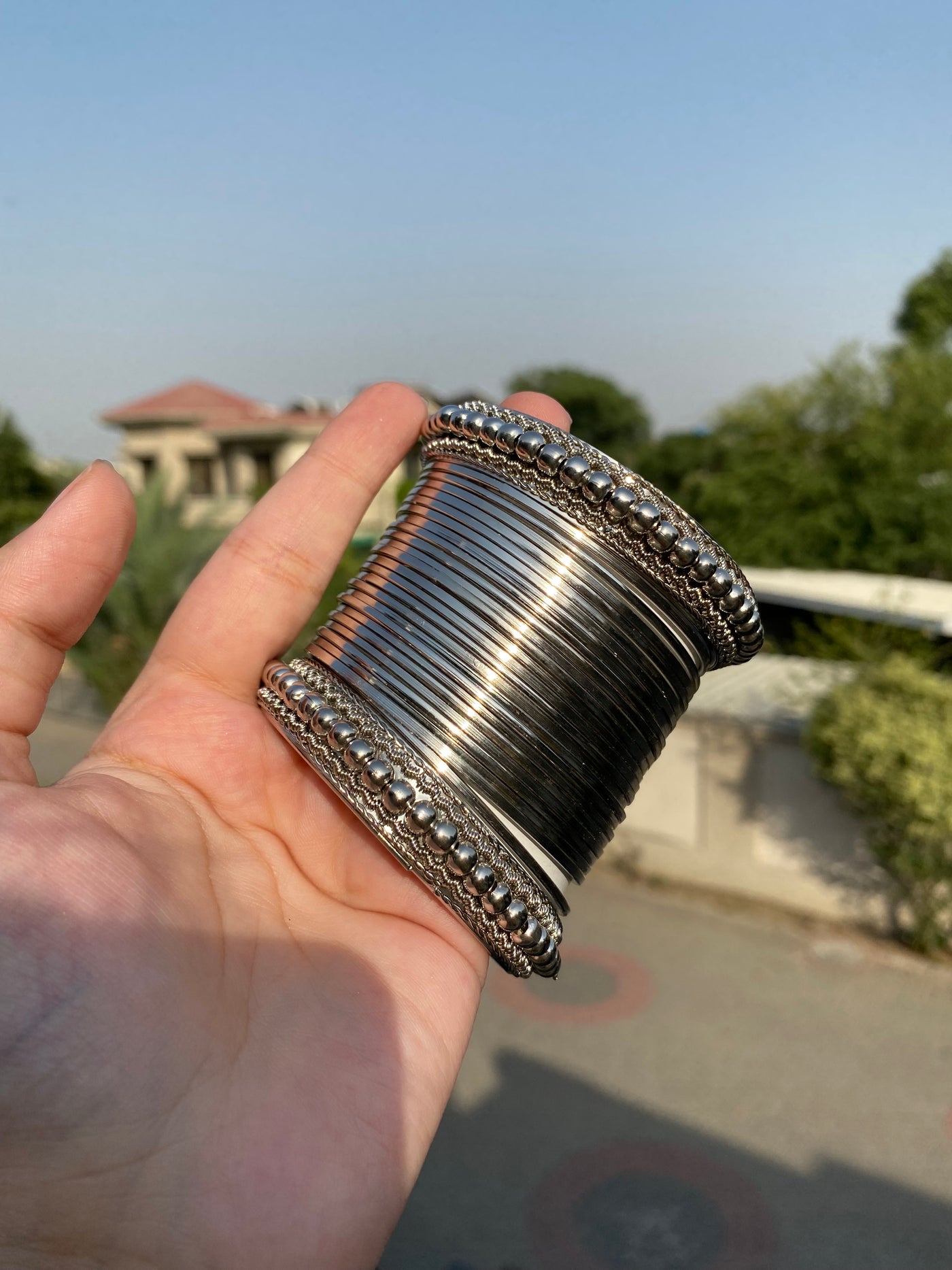 Silver Bangle Set