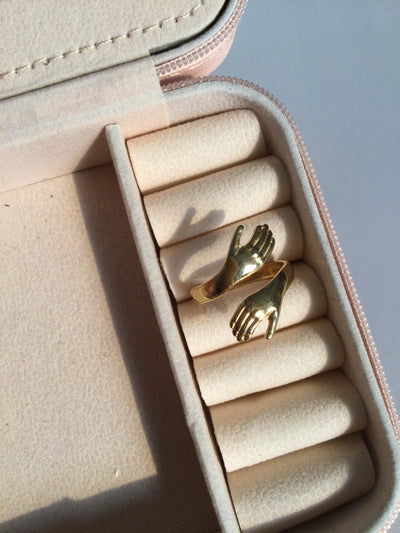 Hug Ring - Gold Plated Waterproof Anti Tarnish Adjustable