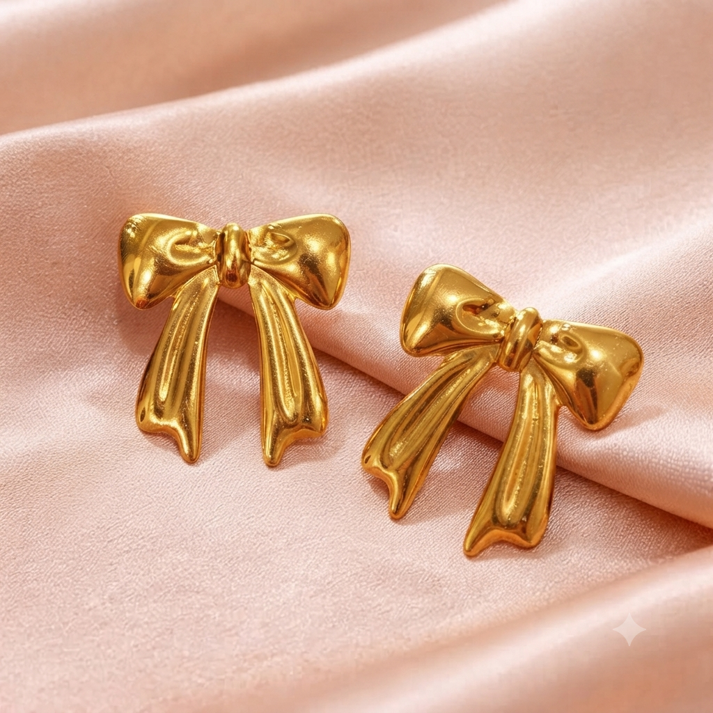 Chunky Bow Earrings
