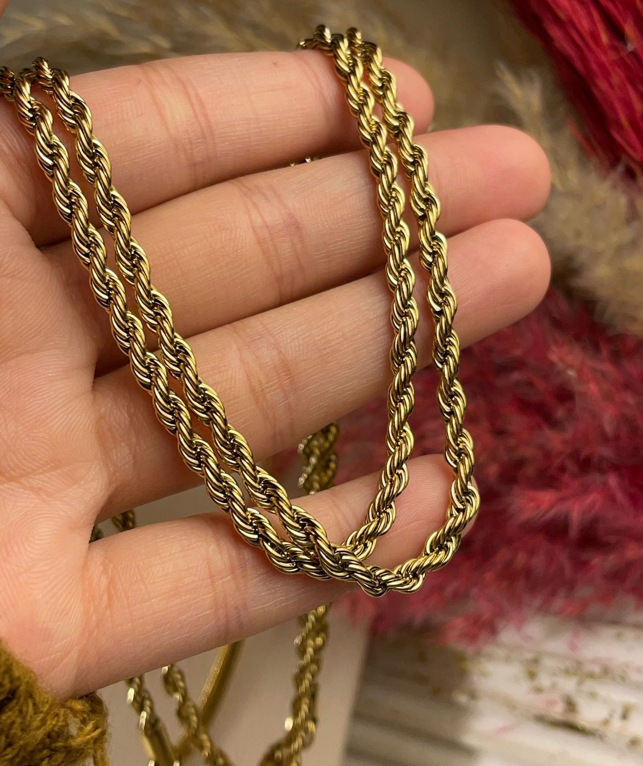 Rope Necklace - Gold