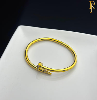 Nail Bangle - Half Studded