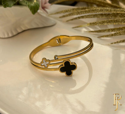 Twin Clover Bangle