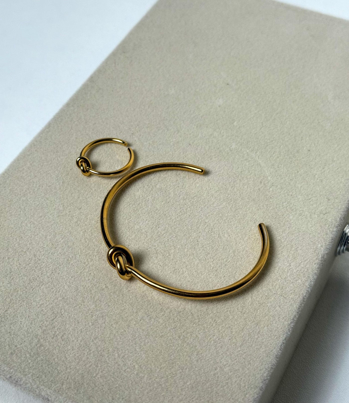 Dailywear Gold Knot Bangle with Knot Ring  A Versatile Set of Gold Jewelry that is meant to make you Stand out