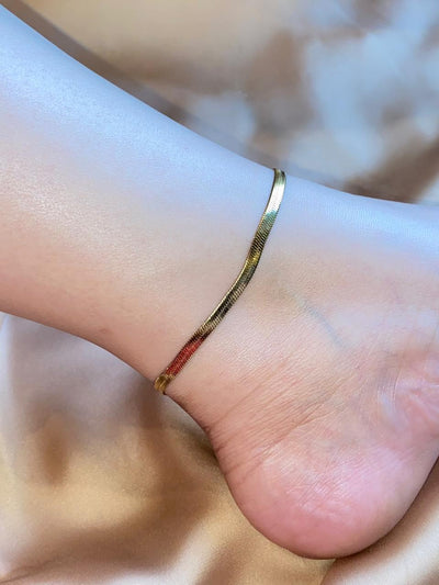Lena Anklet Waterproof Anti Tarnish 18k Gold Plated