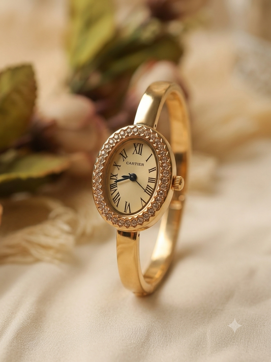 The Glitz Ivory Timepiece