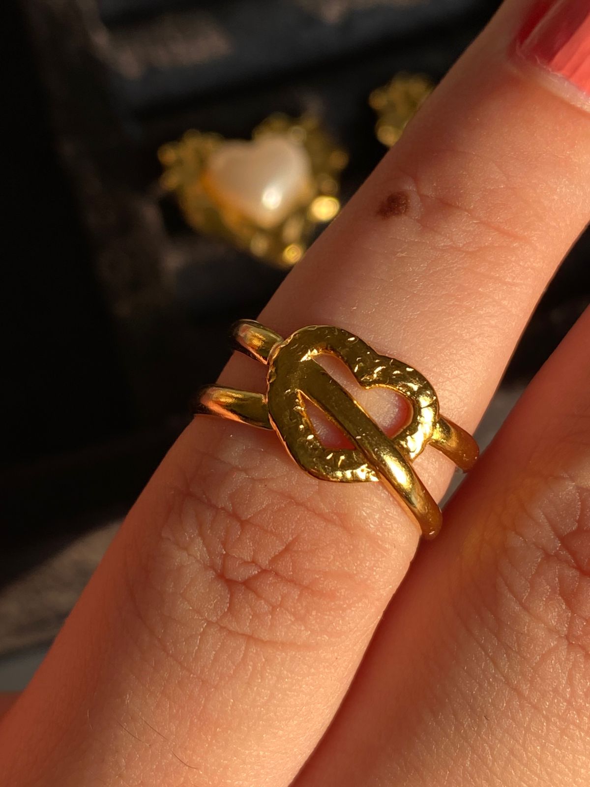 Forged Heart - 18k Gold Plated Waterproof Ring