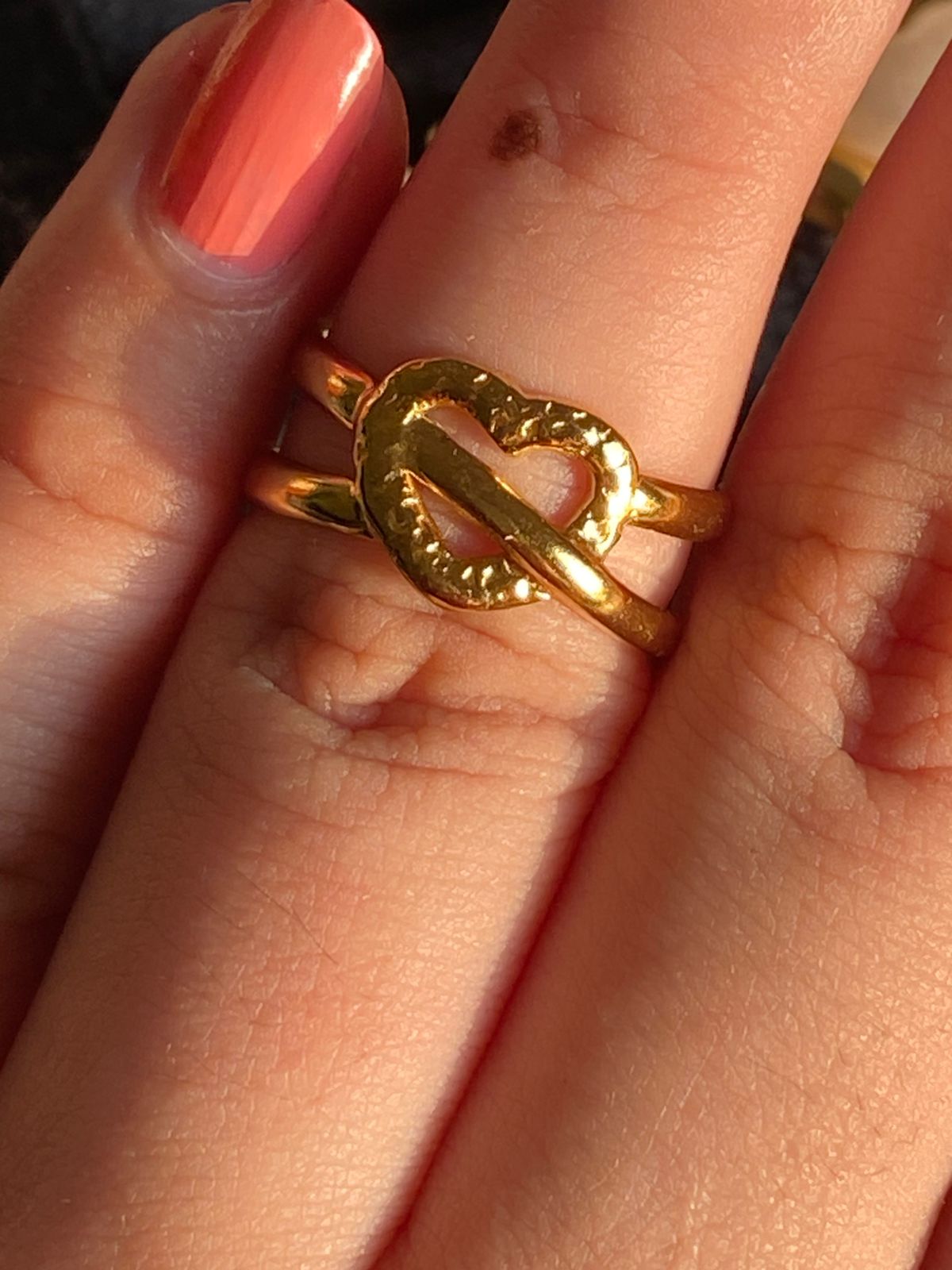 Forged Heart - 18k Gold Plated Waterproof Ring