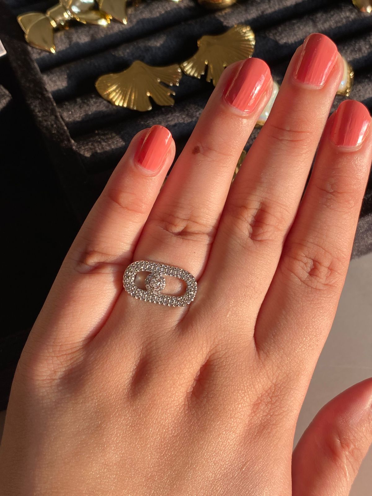 Tiffany Band -Pure Sterling Silver Diamond Studded Ring Waterproof Anti Tarnish